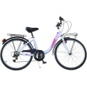 Bicicleta Dino Bikes 26 City Summertime alb