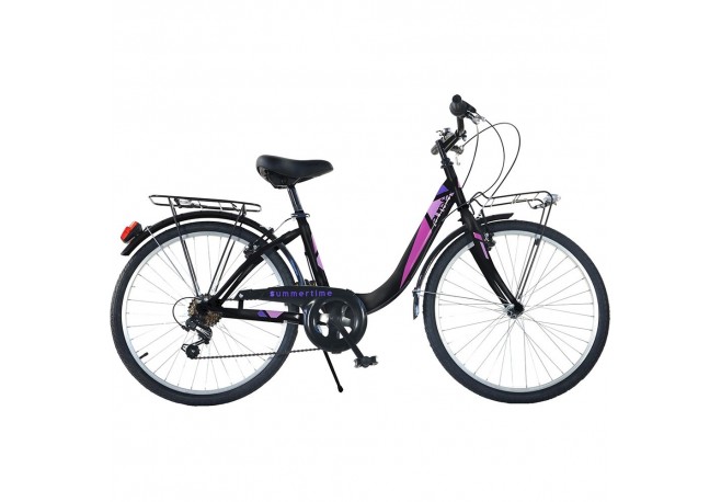 Bicicleta Dino Bikes 24 City Summertime negru