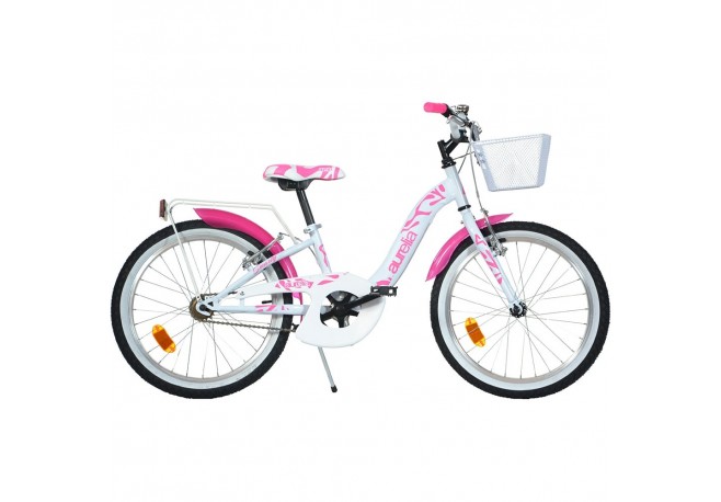 Bicicleta copii Dino Bikes 20 City Smarty alb