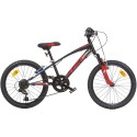 Bicicleta copii Dino Bikes 20 MTB baieti Sport negru cu 6 viteze si suspensie