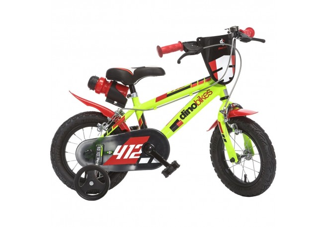 Bicicleta copii Dino Bikes 12 412 galben