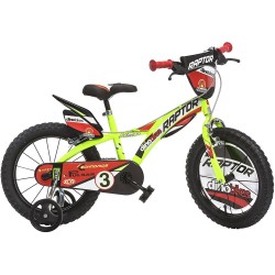 Bicicleta copii Dino Bikes 16 Raptor galben