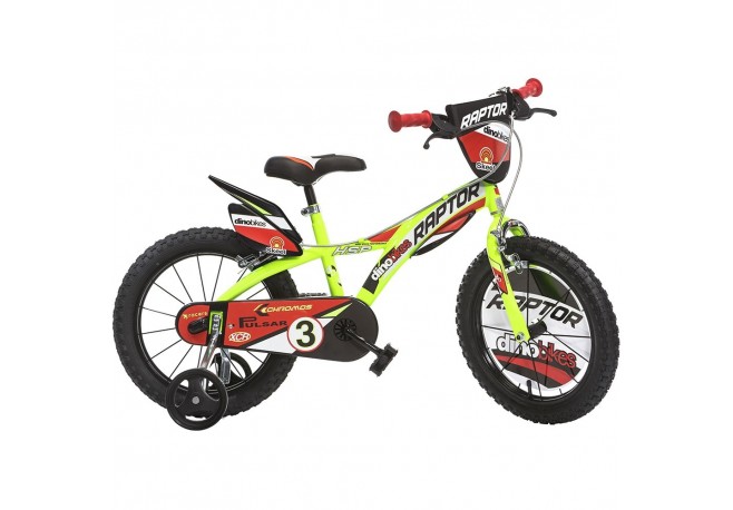 Bicicleta copii Dino Bikes 16 Raptor galben