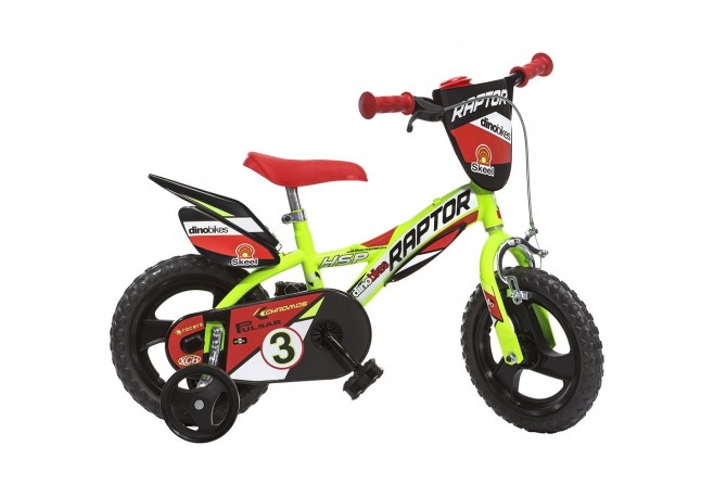 Bicicleta copii Dino Bikes 12 Raptor galben