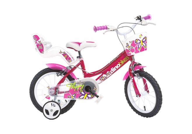 Bicicleta copii Dino Bikes 14 Flappy fuchsia