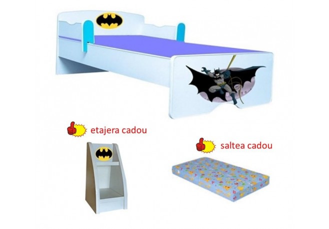 Pat copii Batman ,etajera cadou