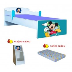 Pat copii Mickey ,etajera cadou