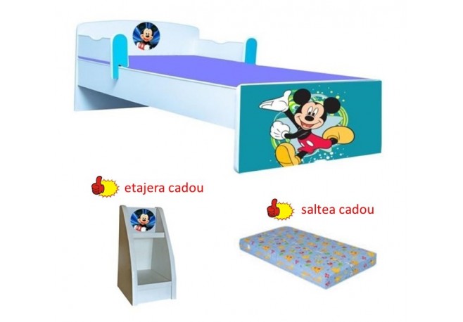 Pat copii Mickey ,etajera cadou