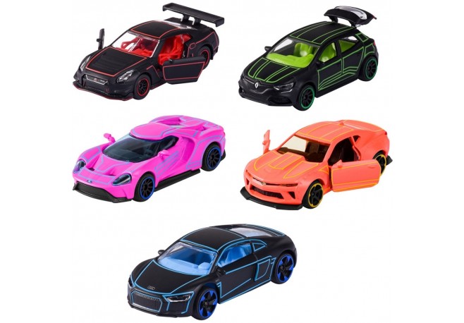 Set masinute Majorette Light Racer cu 5 masinute