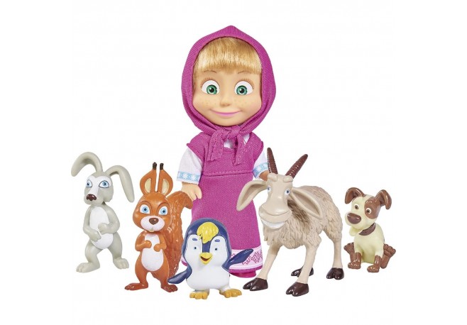 Jucarie Simba Masha and the Bear Masha and her Animal Friends