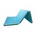 Saltea Pliabila copii MyKids Spuma Poliuretanica (Burete) Stars Turquoise