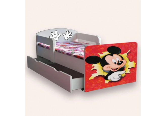 Pat pentru copii  Mickey cu sertar