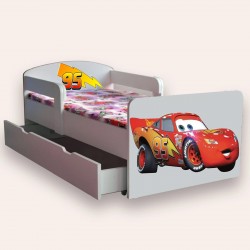 Pat pentru copii Cars -sertar