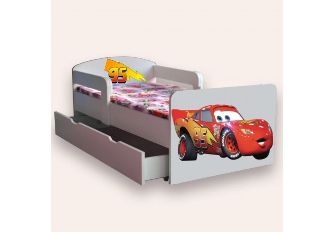 Pat pentru copii Cars -sertar