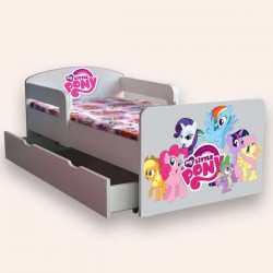 Pat pentru copii Little Ponny -sertar
