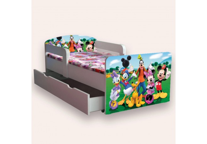Pat pentru copii Mickey si Minnie ,sertar