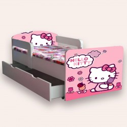 Pat pentru copii Hello Kitty,sertar
