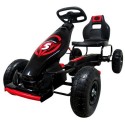 Kart cu pedale Gokart 4-10 ani roti gonflabile G8 R-Sport - Rosu