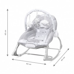 Balansoar multifunctional cu sunete si jucarii Kidwell Pino - Gri - Resigilat (Ambalaj deteriorat) - Resigilat