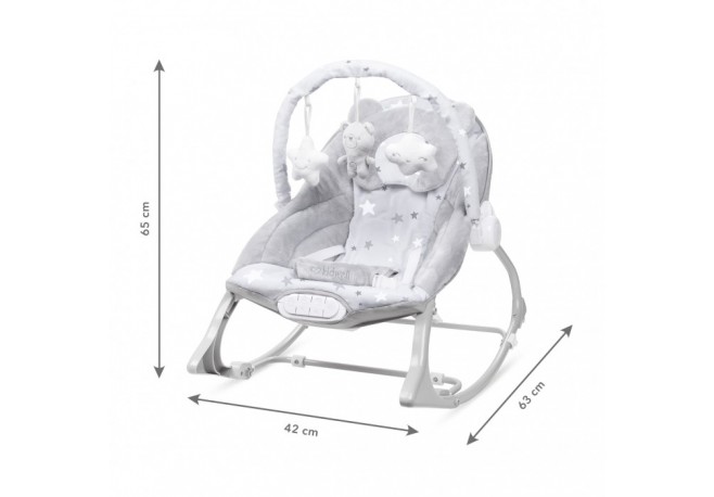 Balansoar multifunctional cu sunete si jucarii Kidwell Pino - Gri - Resigilat (Ambalaj deteriorat) - Resigilat