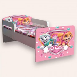 Pat pentru copii Patrula catelusilor ,pink