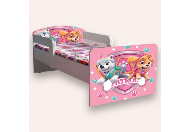 Pat pentru copii Patrula catelusilor ,pink