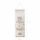 Organizator textil de perete cu 3 compartimente Ecotoys OR90WZ2 - Bej