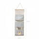 Organizator textil de perete cu 3 compartimente Ecotoys OR90WZ1 - Gri