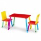 Set de masa cu doua scaune pentru copii Ecotoys ZKB-10