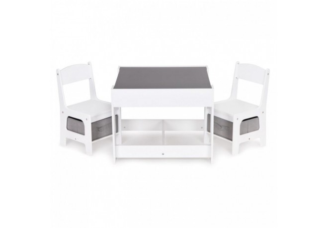 Set de masa cu doua scaune pentru copii Ecotoys ZCF-01