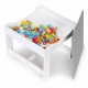 Set de masa cu doua scaune pentru copii Ecotoys ZCF-01