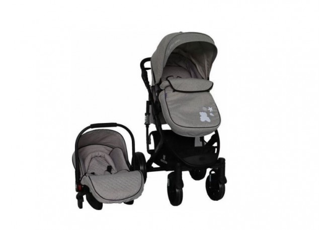Carucior 3 in 1 Beloved Light Grey