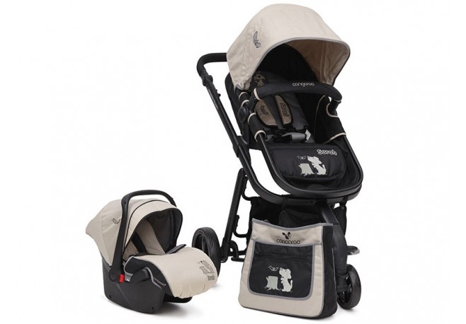 Carucior copii 3 in 1 Cangaroo Sarah Kaki