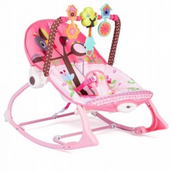 Balansoar 3 in 1 cu vibratii Ricokids 7303 Roz