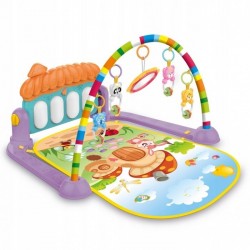 Salteluta de joaca XXL pian cu 9 melodii si 5 jucarii Ricokids 7315 Multicolora