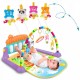 Salteluta de joaca XXL pian cu 9 melodii si 5 jucarii Ricokids 7315 Multicolora