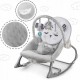 Balansoar multifunctional cu vibratii panda 3 jucarii Ricokids 7323 Gri