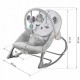 Balansoar multifunctional cu vibratii panda 3 jucarii Ricokids 7323 Gri
