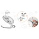 Leagan electric cu vibratii muzica si jucarii Ricokids 705000 Gri