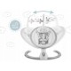 Leagan electric cu vibratii muzica si jucarii Ricokids 705000 Gri