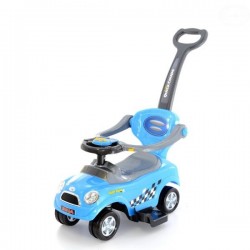 Masinuta de impins  EURObaby 321 Mini Cooper - Albastru