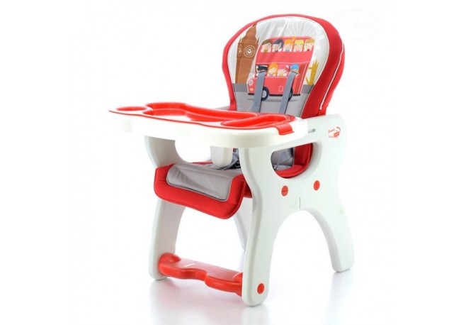 Scaun de masa multifunctional EURObaby HB-GYO1 - Rosu