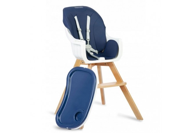 Scaun de masa 3 in 1 cu picioare din lemn 63 x 58 x 90 cm Ricokids Lilo 700201 - Bleumarin