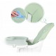 Scaun de masa 3 in 1 cu picioare din lemn 63 x 58 x 90 cm Ricokids Lilo 700202 - Verde