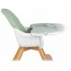 Scaun de masa 3 in 1 cu picioare din lemn 63 x 58 x 90 cm Ricokids Lilo 700202 - Verde
