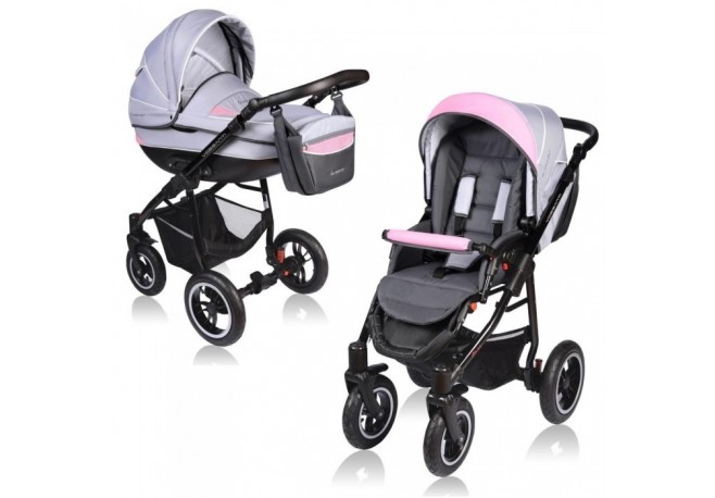 Carucior VESSANTI Crooner 2 in 1 - Pink/Gray