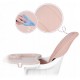 Scaun de masa 3 in 1 cu picioare din lemn 63 x 58 x 90 cm Ricokids Lilo 700203 - Roz
