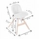 Scaun de masa 3 in 1 cu picioare din lemn 63 x 58 x 90 cm Ricokids Lilo 700204 - Multicolor