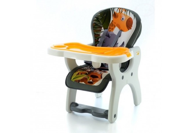 Scaun de masa multifunctional EURObaby HB-GY01- Portocaliu