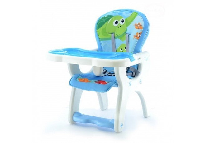 Scaun de masa multifunctional EURObaby HB-GY02 - Albastru